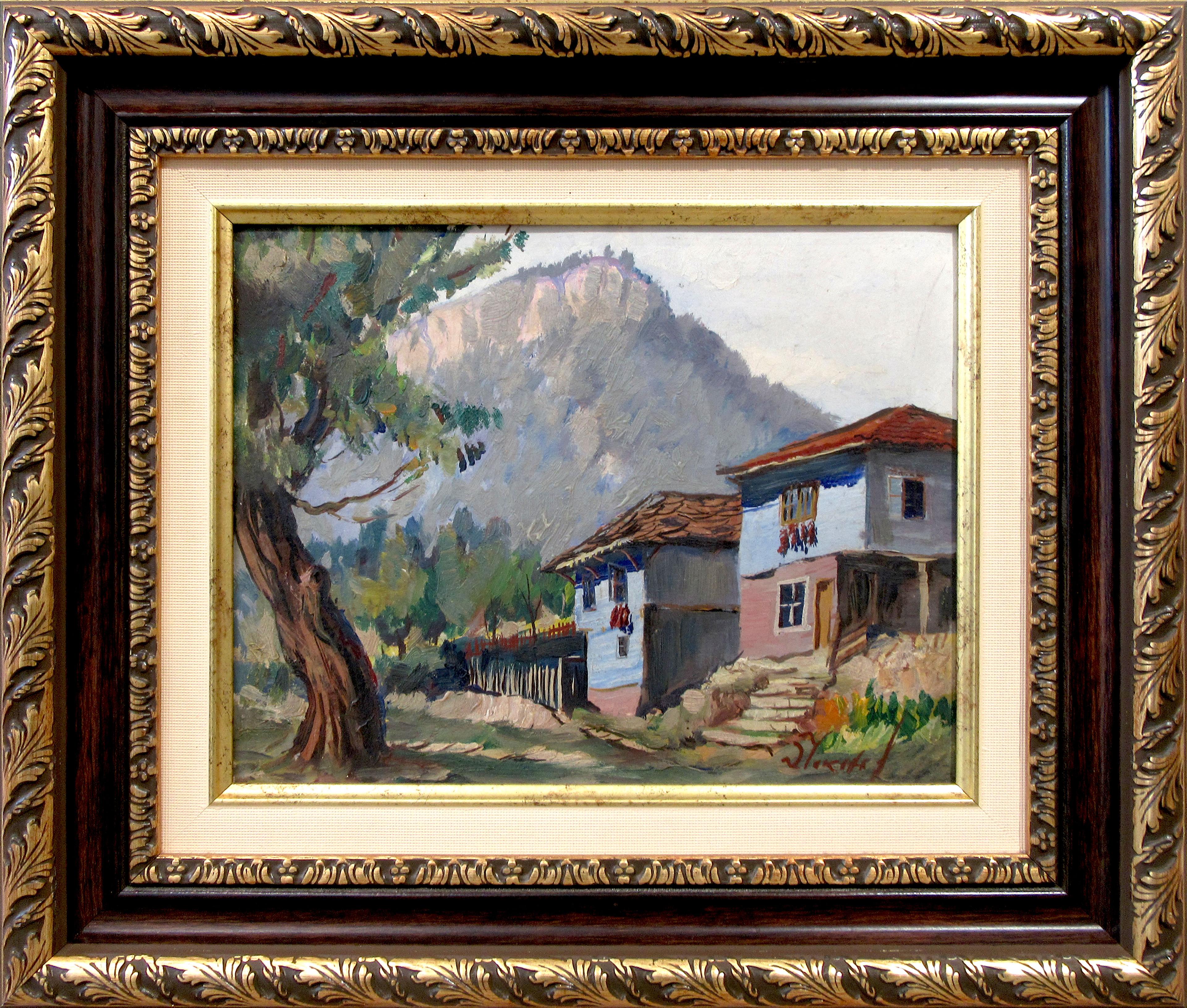 Пейзаж с къщи, Чоканов