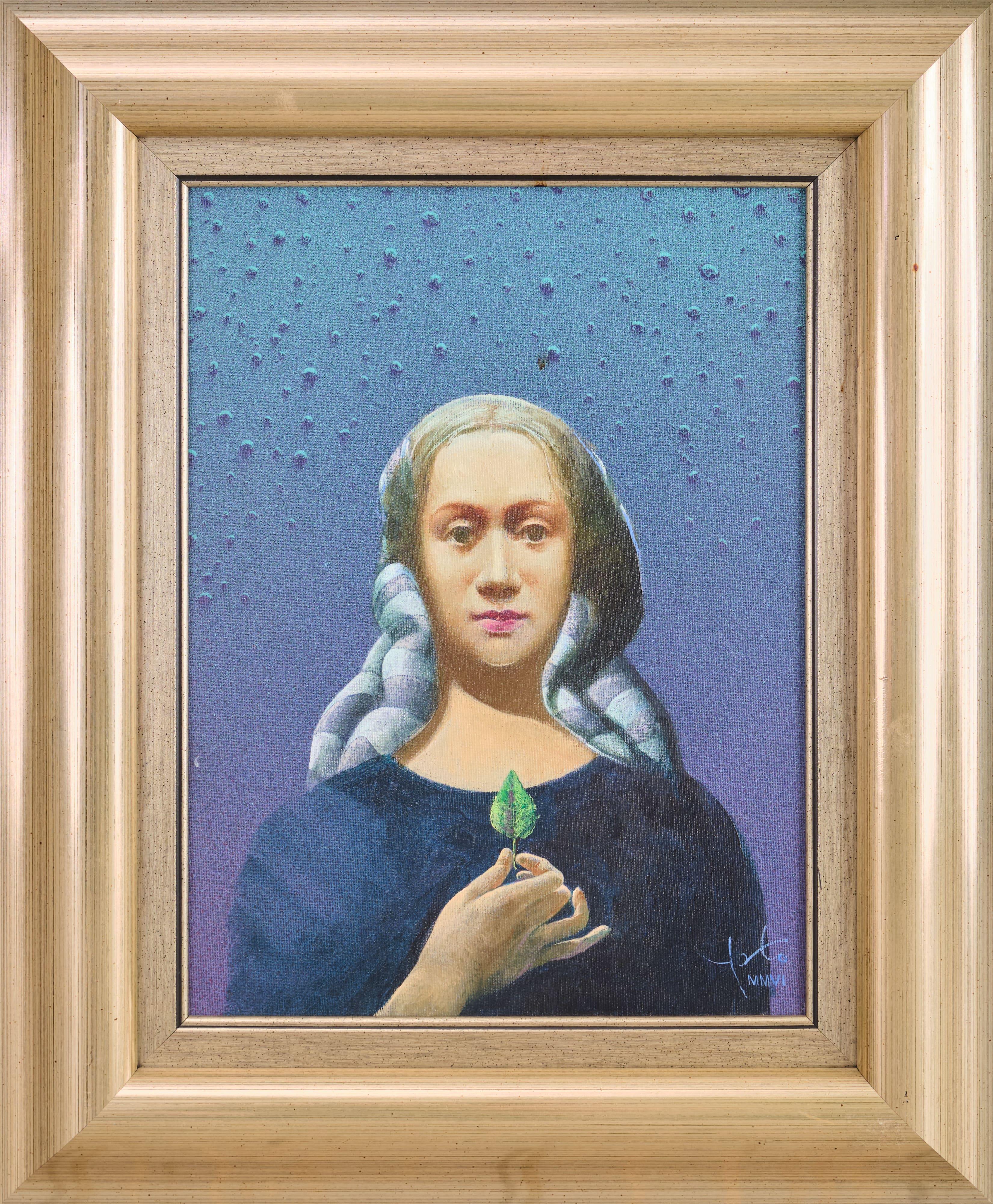 Портрет с листо