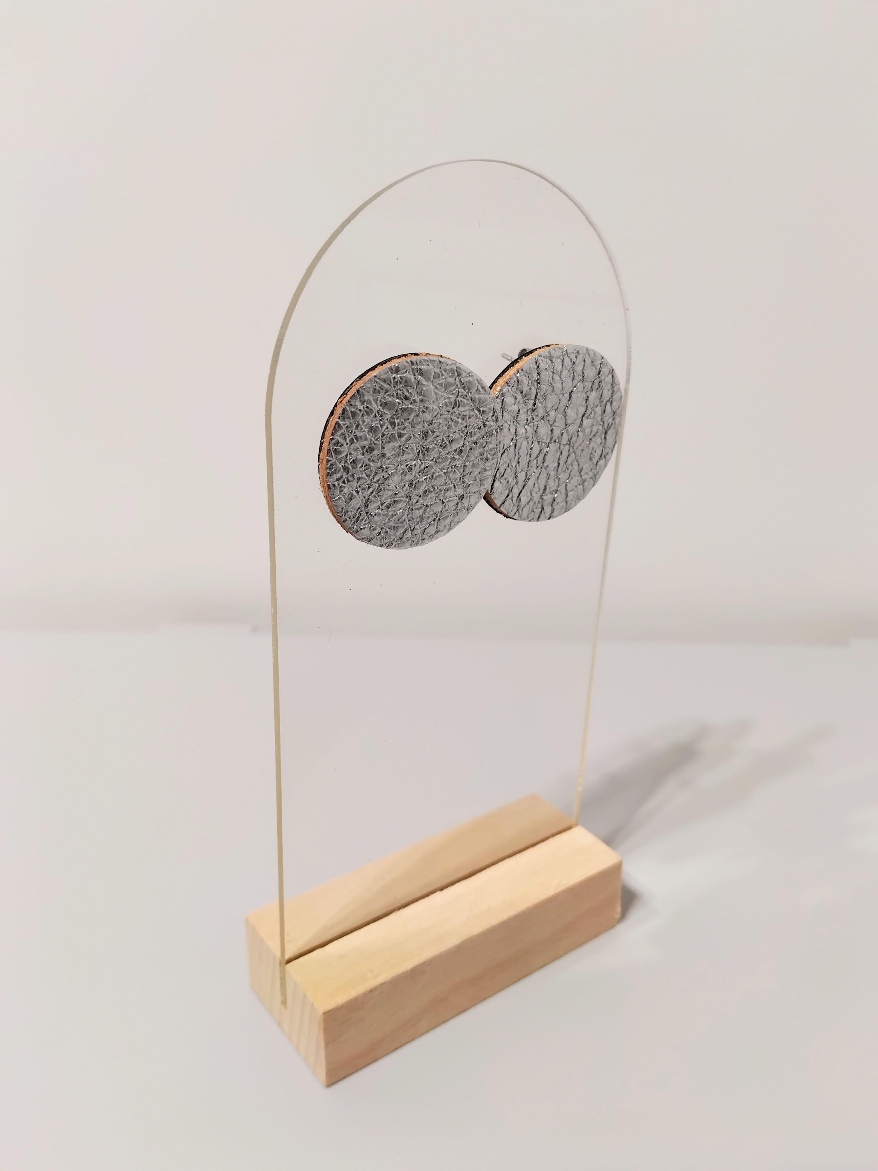 Сребрист комплект - обеци IV