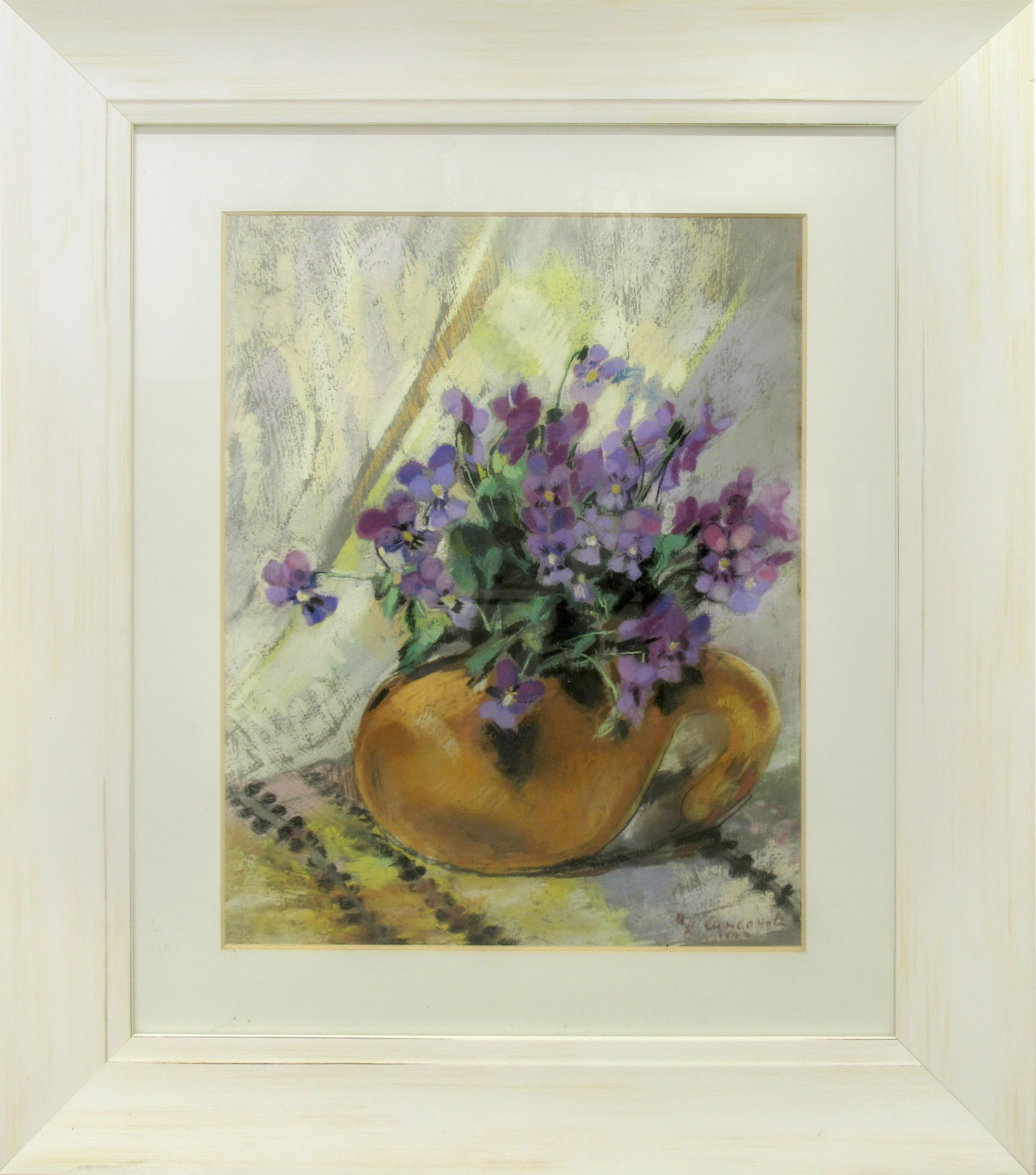 Натюрморт с теменужки