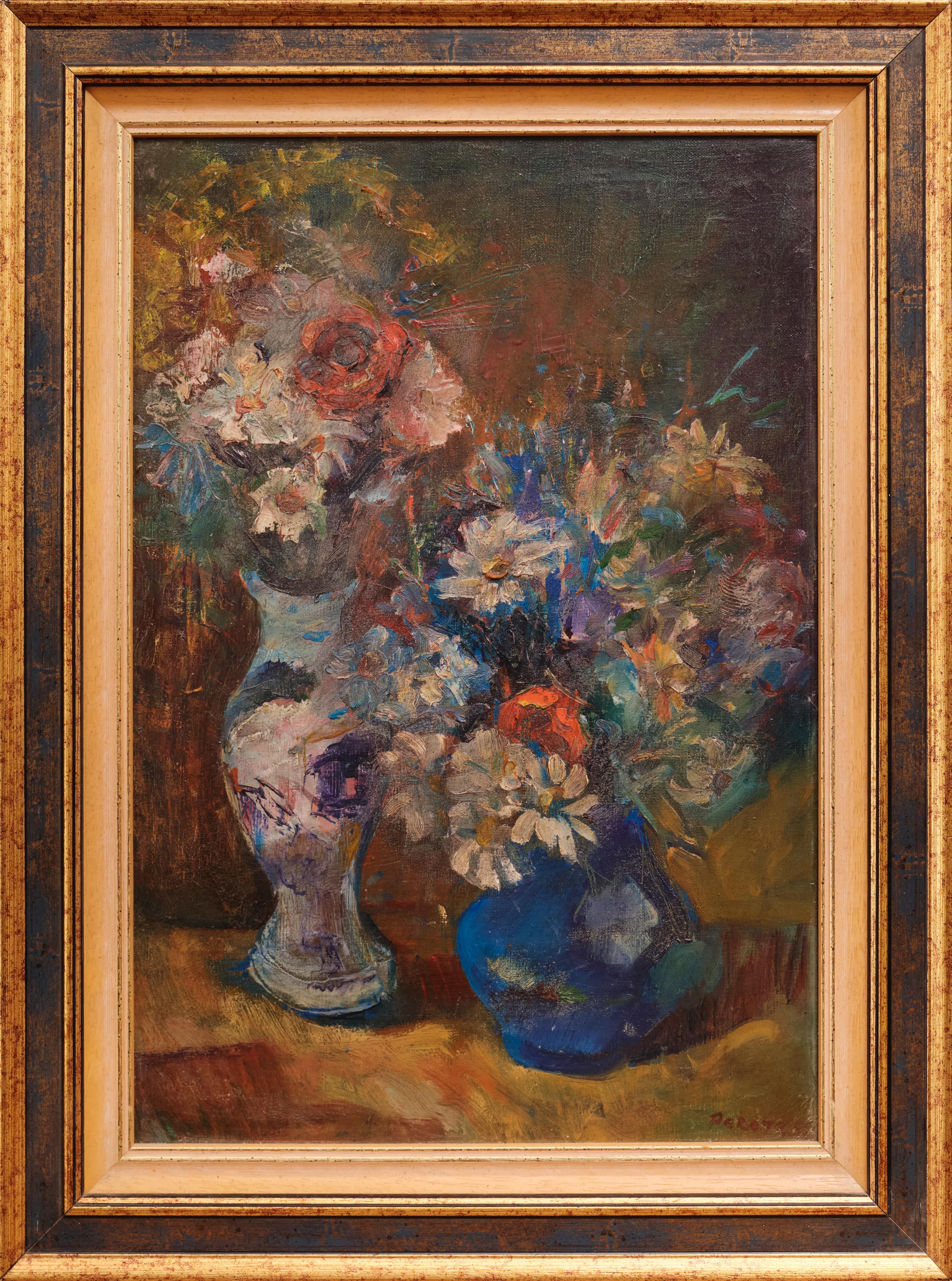 Натюрморт с букети цветя