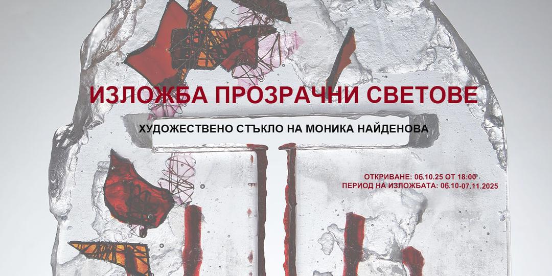 "Прозрачни светове" - изложба художествено стъкло на Моника Найденова