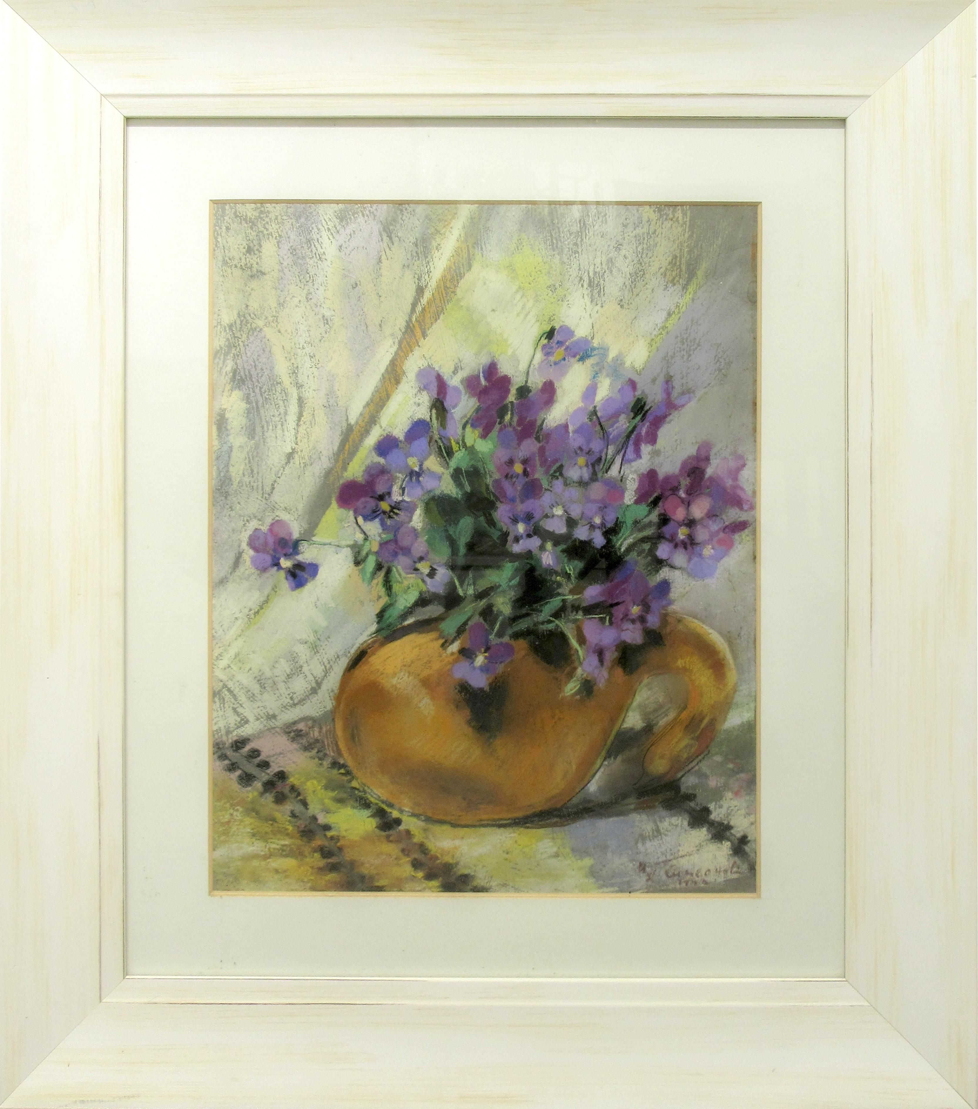 Натюрморт с теменужки